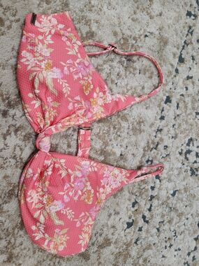 O'Neill Pink Floral Bikini Top